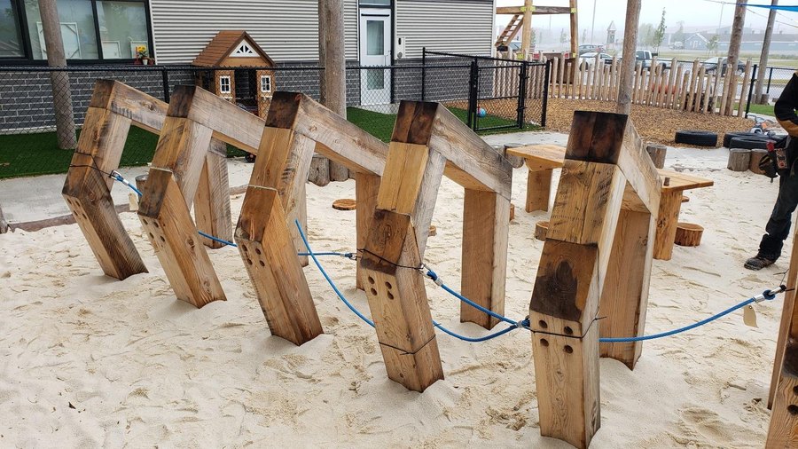 YMCA natural playground at Irving Oil Fieldhouse